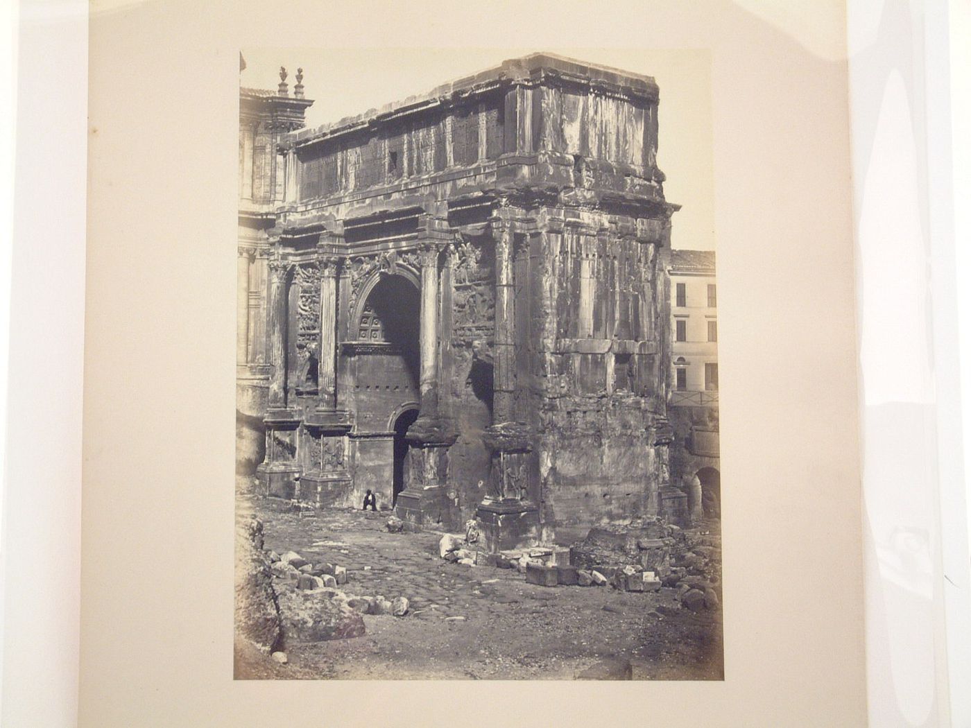 View of the Arcus Septimii Severi, Rome, Italy