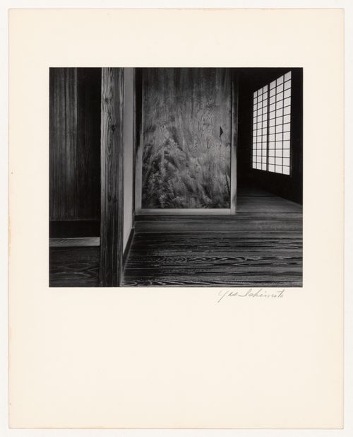 Interior view of the entrance to the Veranda Room of the Music Room, Katsura Rikyu (also known as Katsura Imperial Villa), Kyoto, Japan