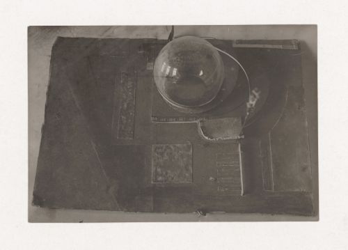 Photographs of student model and drawings on the topic "Exercise on Finding Mass and Weight. Exhibition Pavilion" for the "Space" course at the Vkhutein (Moscow Higher Technical Institute), Moscow