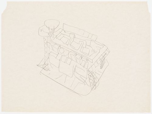 Birmingham and Midland Institute Headquarters: perspective sketch