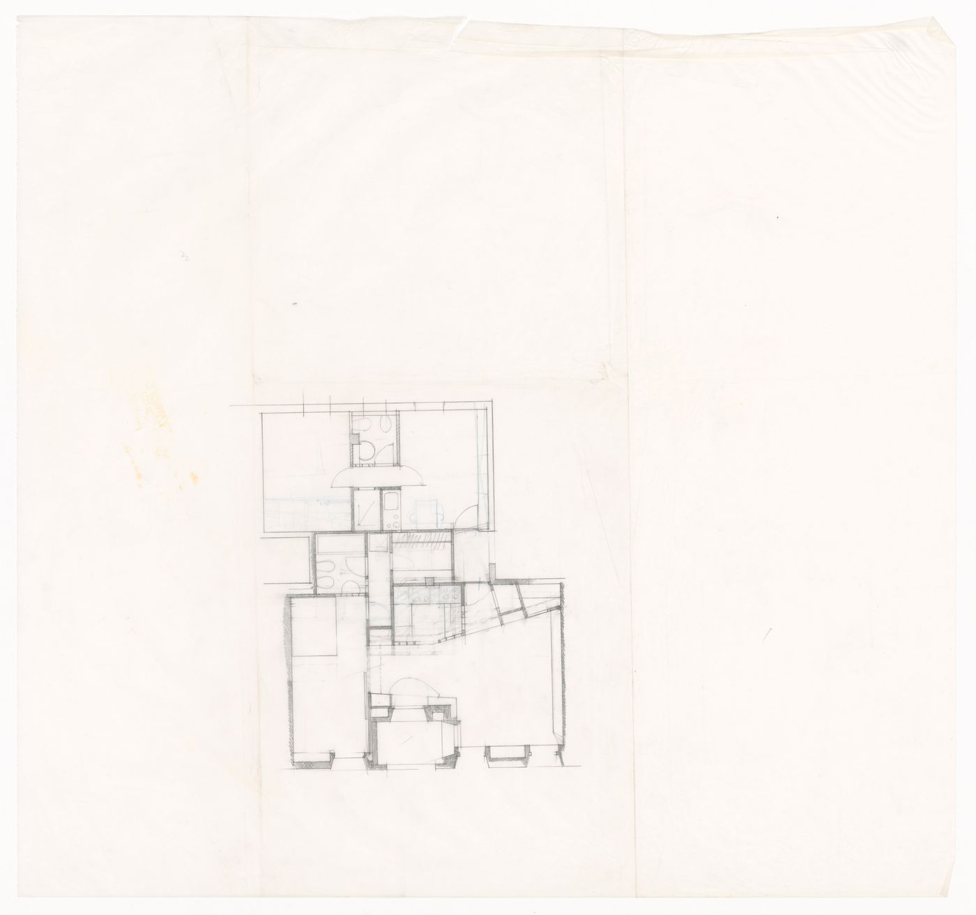 Floor plan for Casa Dragone e Paggi, Milan, Italy