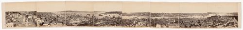 Panorama of Constantinople (now Istanbul), from the Galata Tower, Ottoman Empire (now in Turkey)