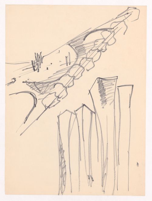 Sketch axonometric views for Monumento Aos Calafates, Foz do Douro, Porto, Portugal