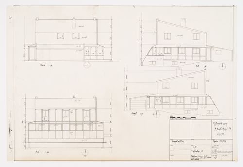 Façades, élévations, Maison Bernard Laurin, Saint-Benoît, Mirabel, Québec, Canada