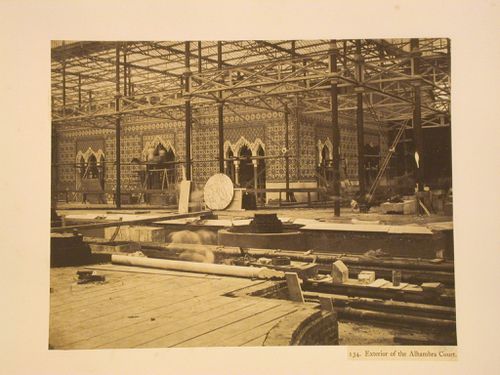 Exterior of the Alhambra Court, Crystal Palace, Sydenham, England