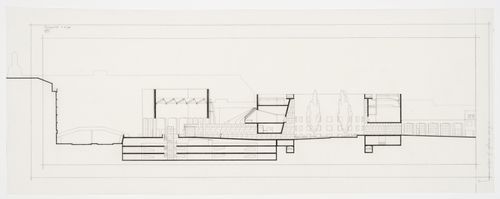Nordrhein-Westfalen Museum, Dusseldorf, Germany: section showing pedestrian passage