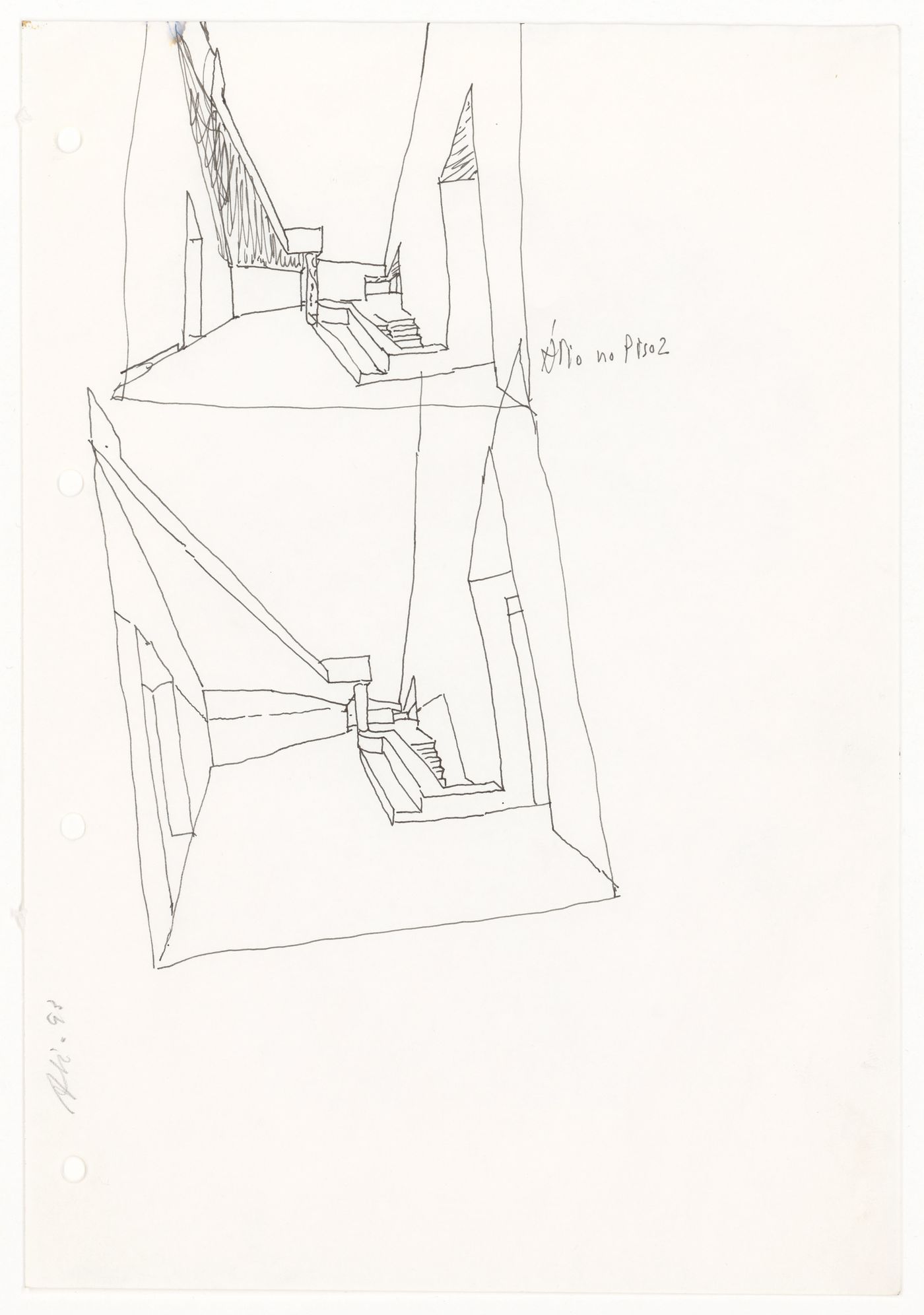Sketch for Centro Galego de Arte Contemporânea, Santiago de Compostela