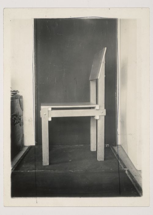 View of Gerrit Thomas Rietveld's Military chair