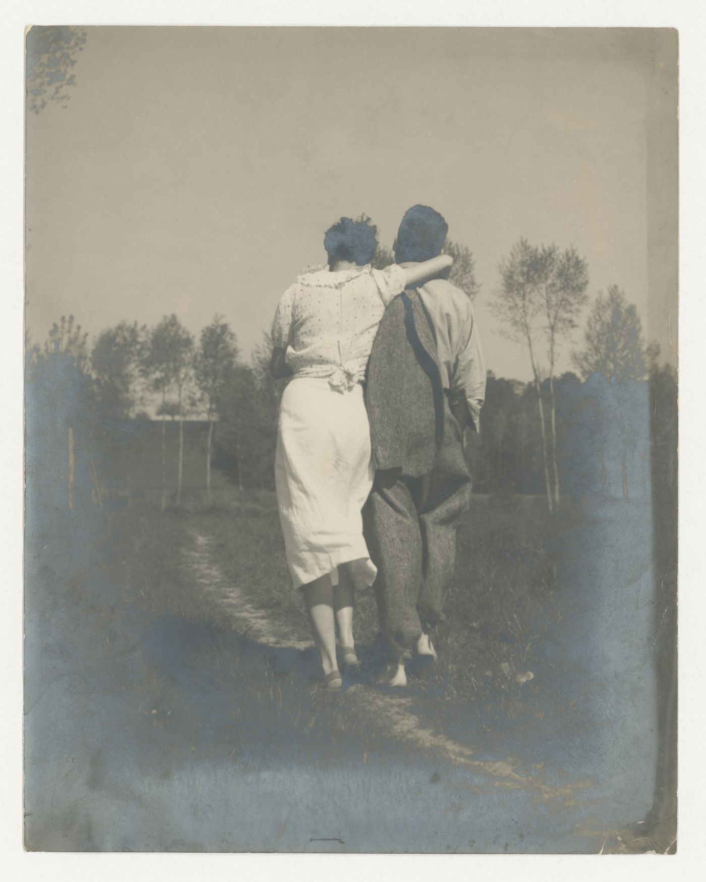 Photograph of Charlotte Perriand and an unknown individual