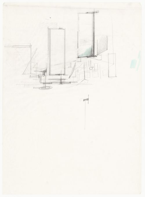 Sketches of furnishing for Studio Frea, Milan, Italy