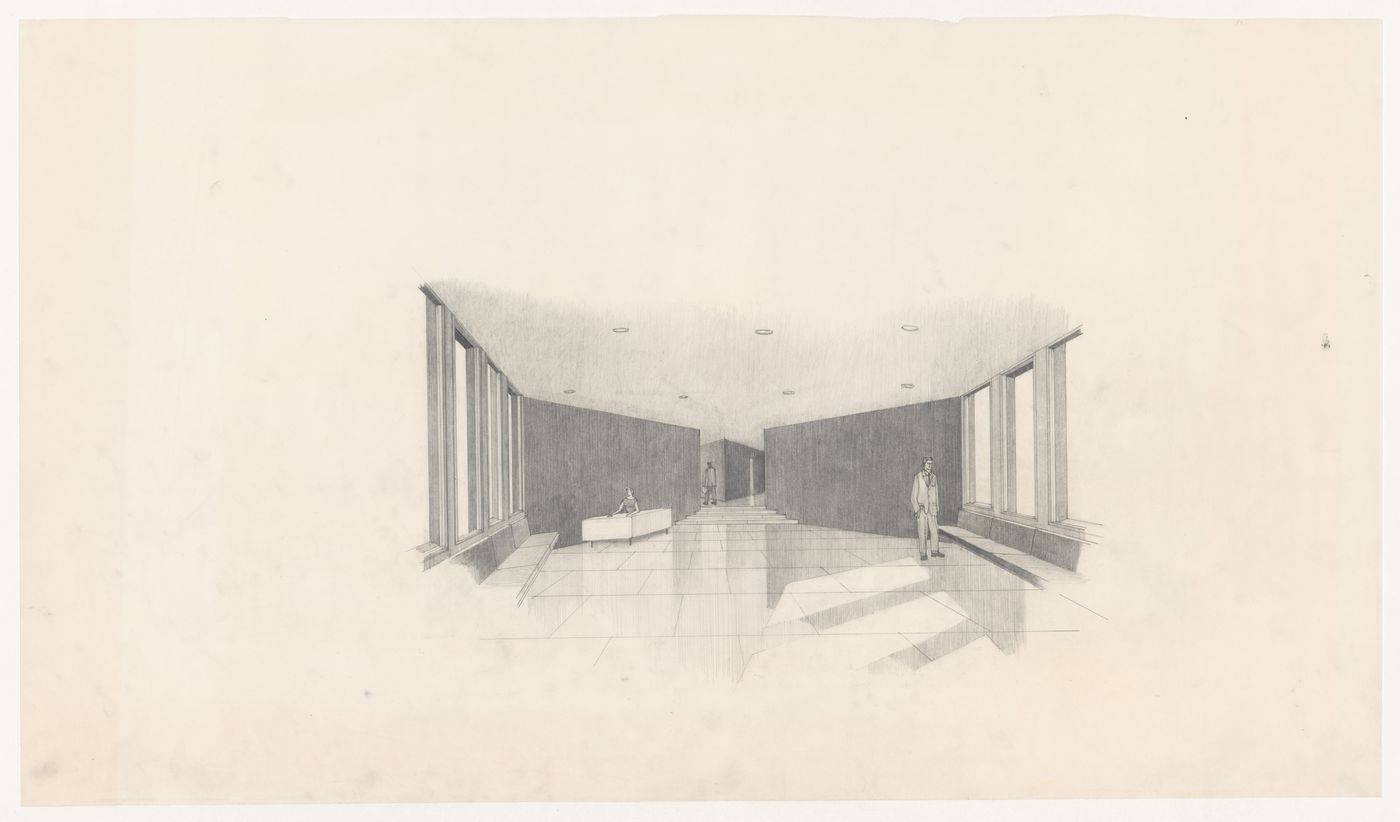 Interior perspective for United States Embassy, Oslo, Norway
