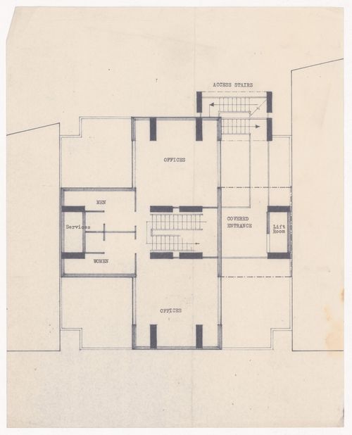 Shops and offices floor plan for the Shape of Cambridge: A Plan, Cambridge University, England