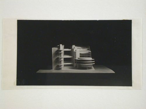 Photograph of a model for a Building of Industry, Moscow
