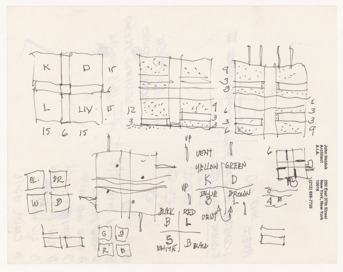 Sketches and notes for Todre House