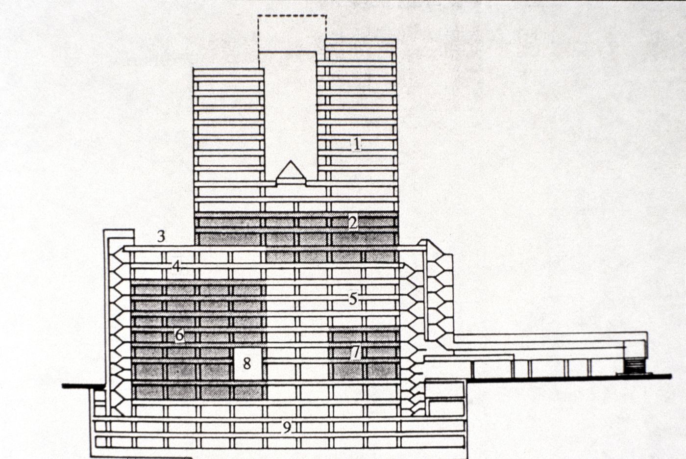 Slide of a drawing for Unidentified project