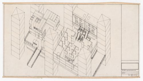 Typical axonometric view of side bays for Fun Palace