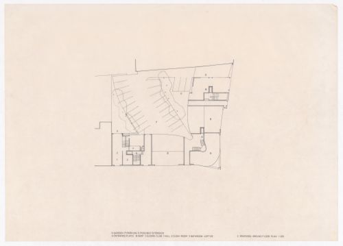 Proposed ground floor plan for Edificio de Apartamentos Bonjour Tristesse, Berlin, Germany