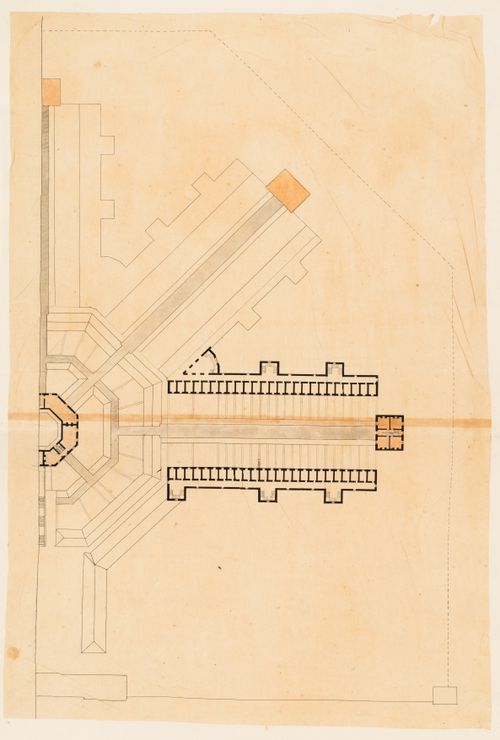 Radial plan prison, England: Plan