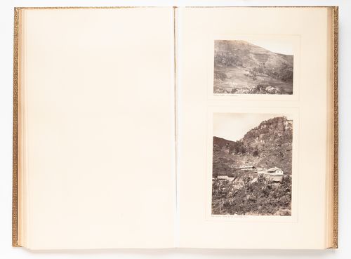 Album of views of military, religious, residential and public buildings, the Colombo-Kandy Railway, bridges, waterfalls and landscapes, Ceylon (now Sri Lanka)