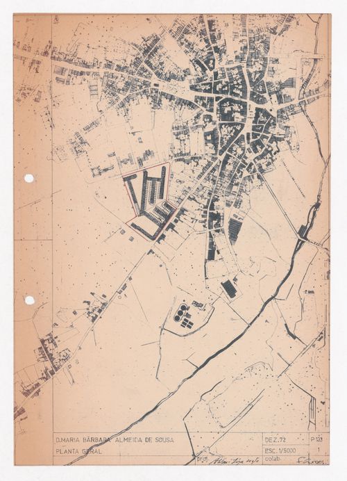 Site plan for Loteamento Bárbara de Sousa, Ovar, Portugal