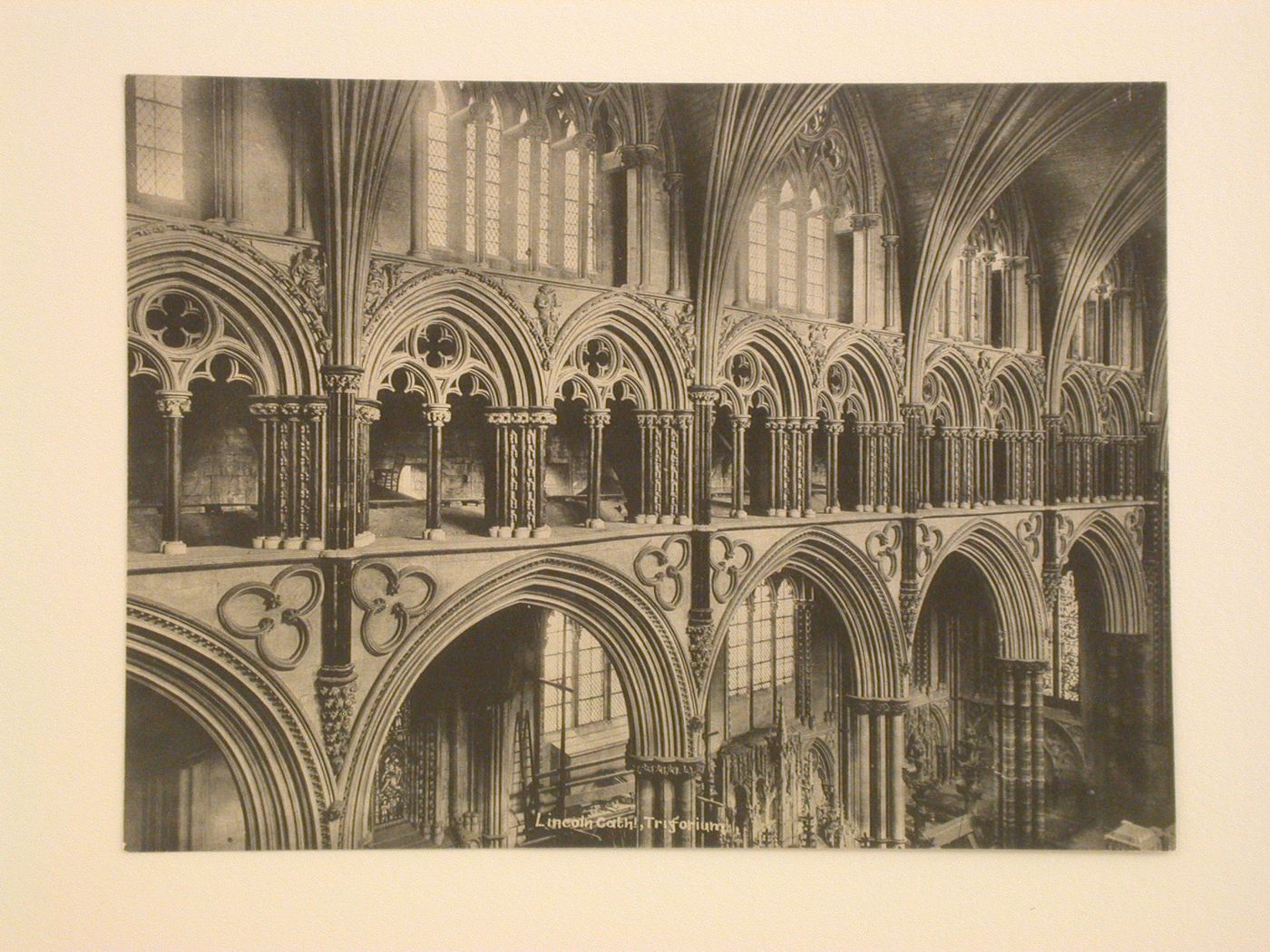 Lincoln Cathedral triforium, Lincoln, England