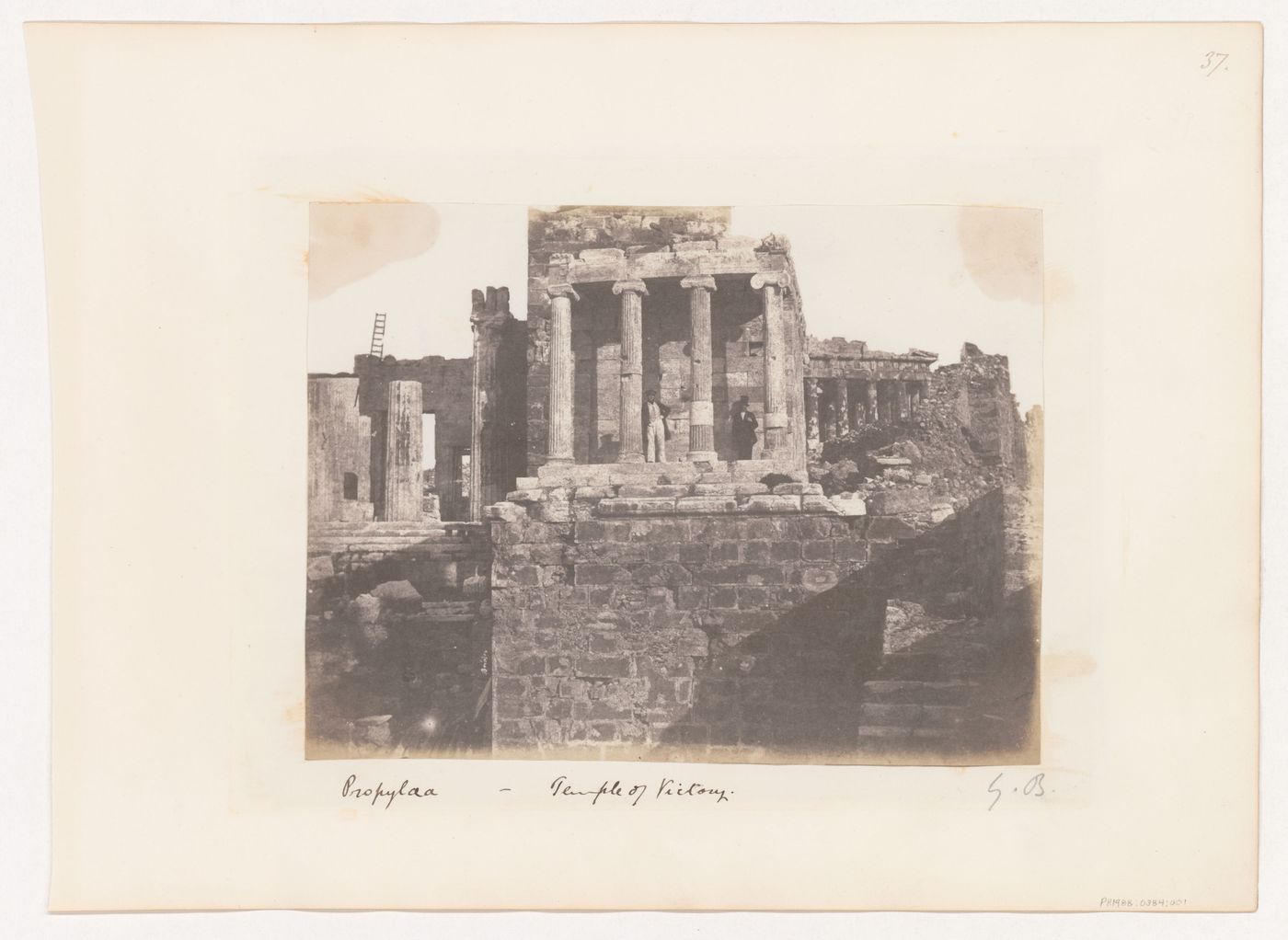 View of the Propylea and the Temple of Victory, Acropolis, Athens, Greece