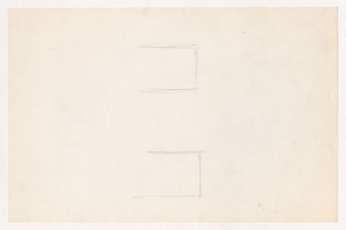 Unidentified sketches, possibly for the Metallurgy Building, Illinois Institute of Technology, Chicago