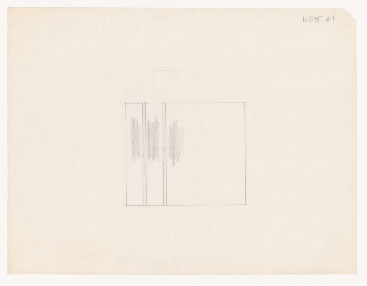 Sketch elevation for House VI, Cornwall, Connecticut