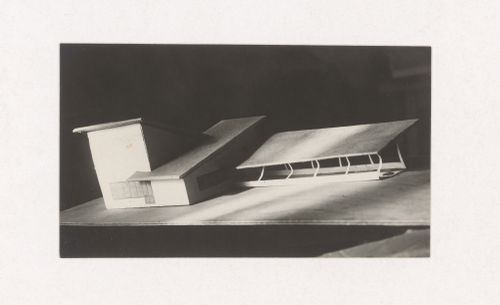 Photograph of a student model for the "Space" course at the Vkhutein (Moscow Higher Technical Institute), Moscow