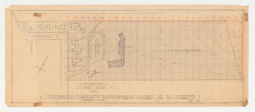 Swedenborg Memorial Chapel, El Cerrito, California: Site plan