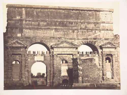 View of the Porta Maggiore and the Tomb of Marco Virgilius Eurysaces, Aurelian Wall, Rome, Italy