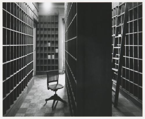 View of cabinet room, third floor, Old City Hall, Boston, Massachusetts, United States