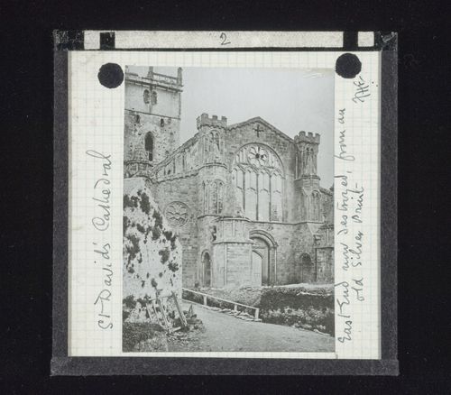 View of east end of St. Davids Cathedral, St. David's, Wales