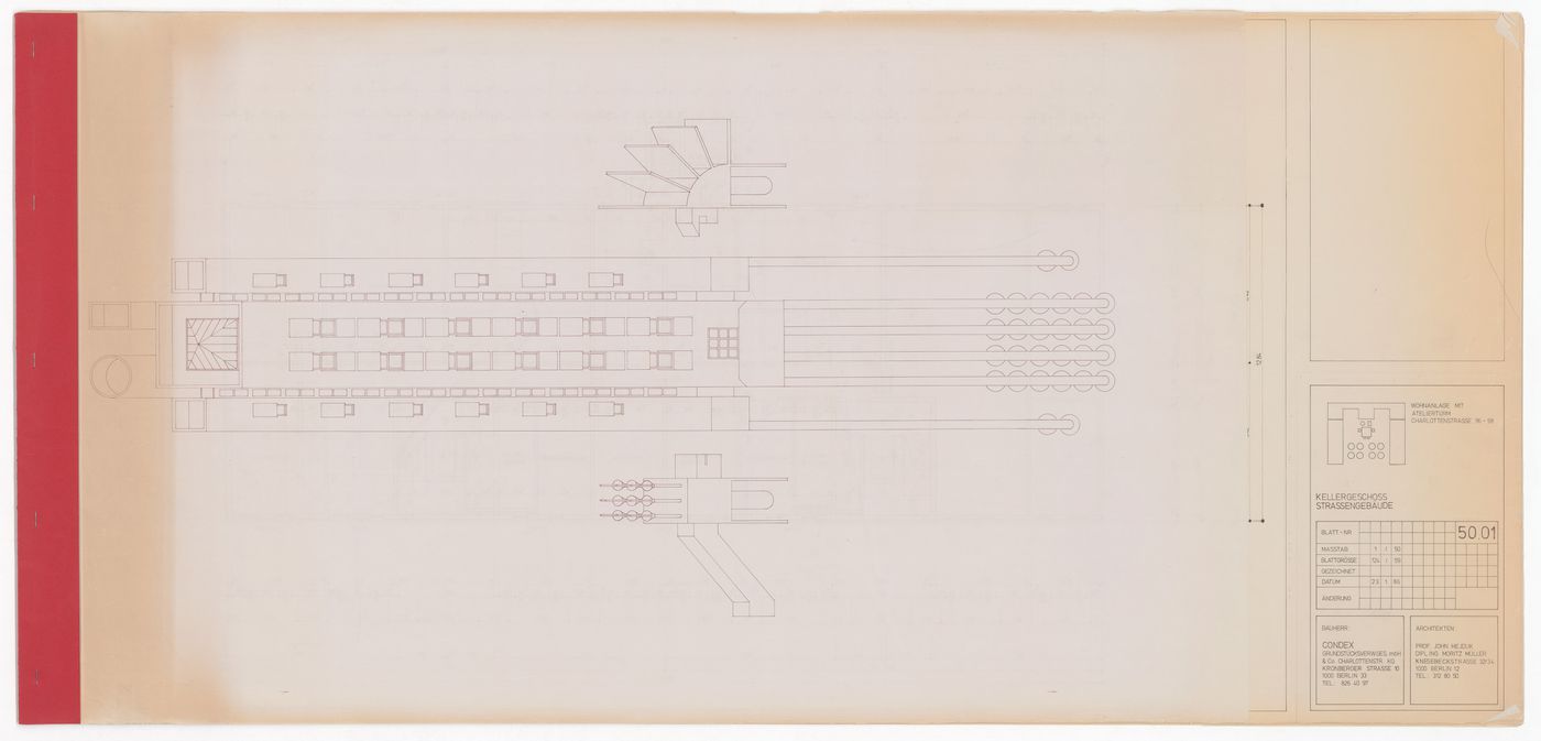 Axonometric elevation for Kreuzberg Tower, Berlin, Germany