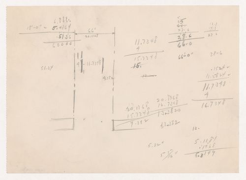 Calculations, probably for Illinois Institute of Technology