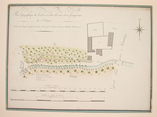 Drawing for the enlargement of the Baths at Aix-en-Savoie