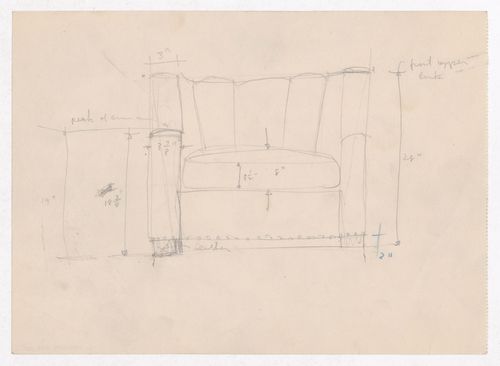 Various documents and drawings including furniture design and office renovation: File G 701