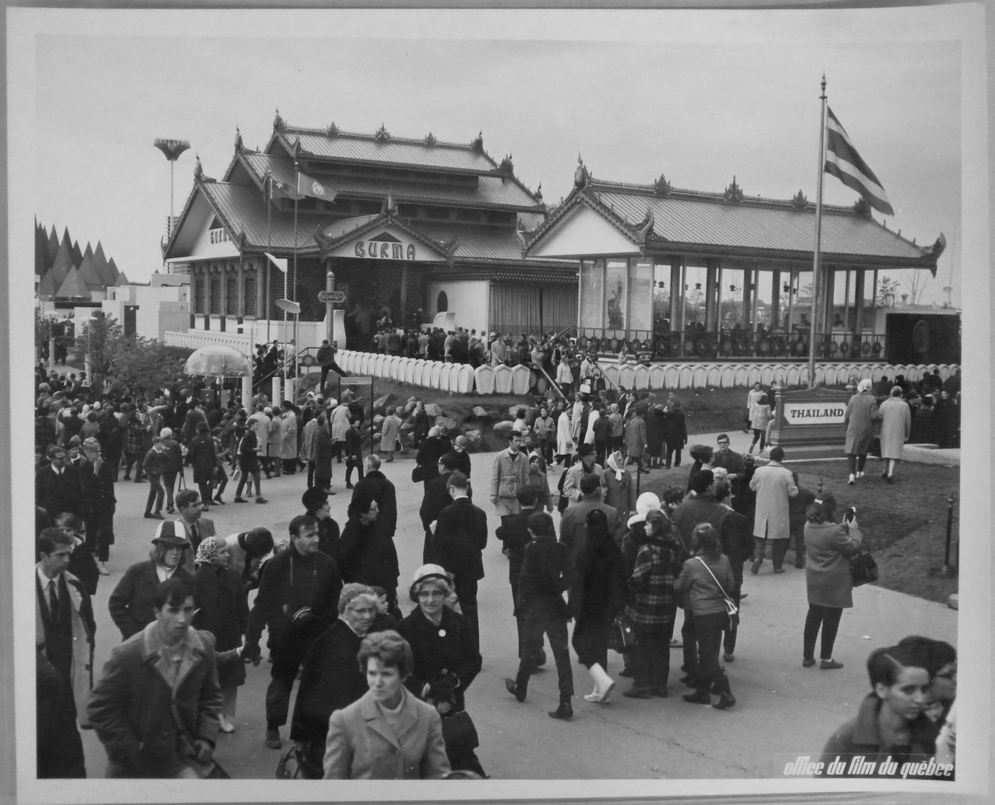 View of the Pavilion of Burma, Expo 67, Montréal, Québec