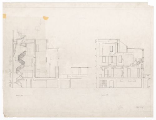 Sections for Casa Miggiano, Otranto, Italy