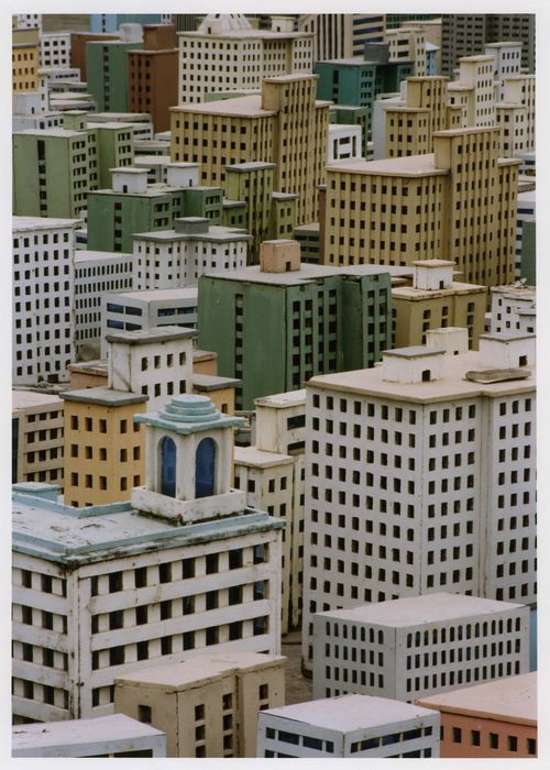 Scales: Partial view of a model of New York City at Window of the World, Shenzhen, China