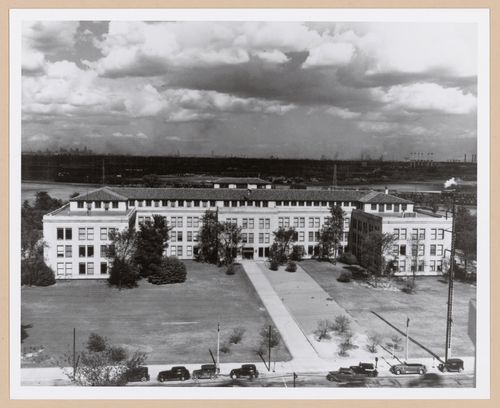 View of the principal façade of the Administration Building, Rouge River Plant, Ford Motor Company, 3000 Schaefer Road, Dearborn, Michigan
