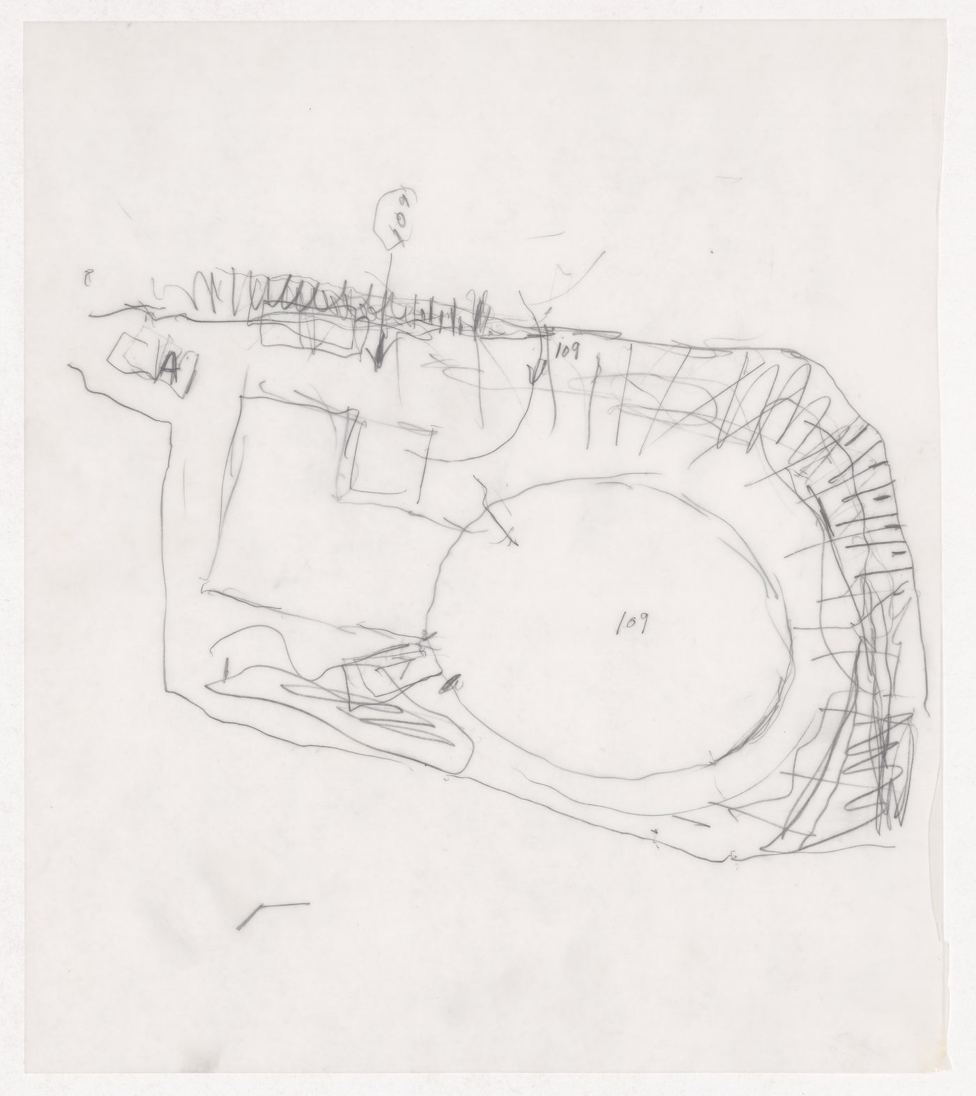 Sketch plan for Pavilhão Multiuso, Vigo, Spain