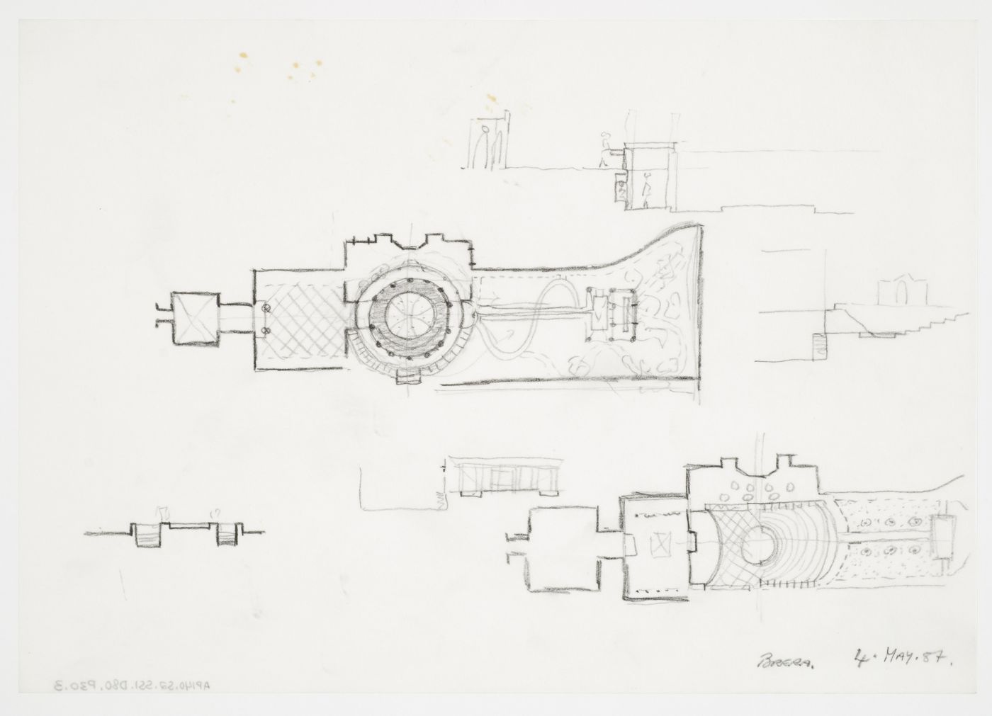 Palazzo Citterio (Pinacoteca di Brera), Milan, Italy: plans and sections