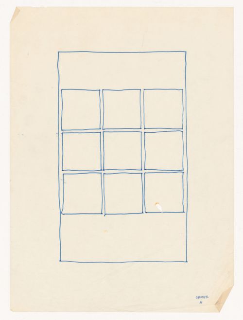 Sketch for House VI, Cornwall, Connecticut