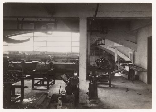 Interior view of Alfa Romeo Garage, Marbeuf road, 8th arrondissement, Paris, France