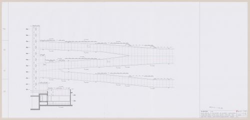 North elevation for C. Cultural e Audit. para a Fundação Iberê  Camargo [Iberê  Camargo Foundation Museum], Porto Alegre, Brazil
