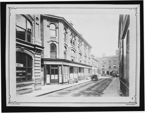View of Little Cherry Street including 2nd floor offices at British Workman's Assurance Company, Birmingham, England