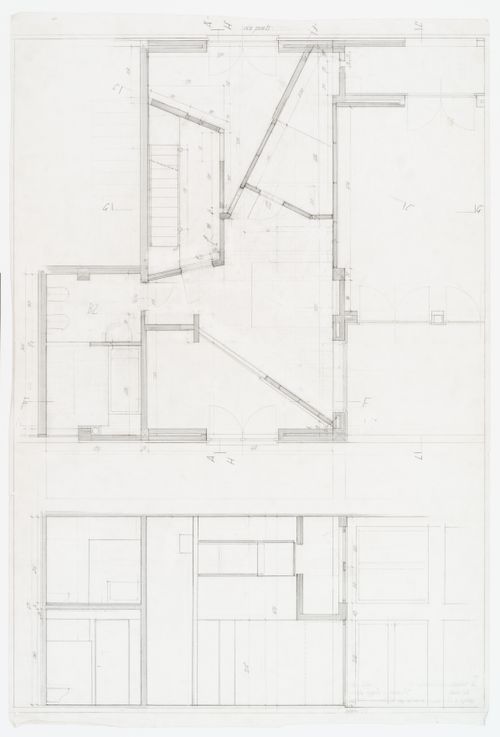 Floor plan and second floor for Casa Righi, Milan, Italy