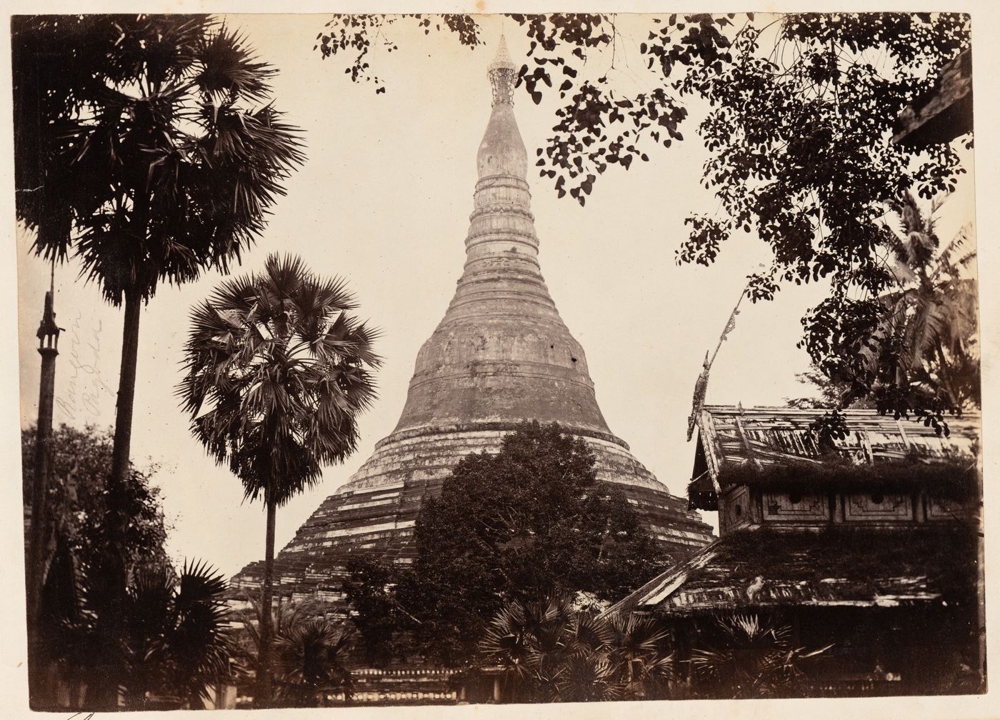 View of the Shwedagon Pagoda, Rangoon (now Yangon), Burma (now Myanmar)