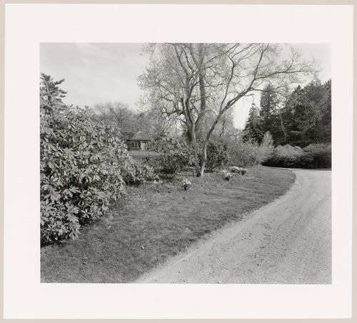 View along road, Moraine Farm, the John C. Phillips Estate North Beverly, Massachusetts